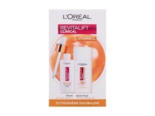 Косметический набор L'Oréal Paris: крем для лица, 50 мл + сыворотка, 30 мл цена и информация | Кремы для лица | pigu.lt