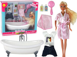 Lėlė Lucy su priedais Lean Toys, rožinė, 30x5x3 cm, 7 d. цена и информация | Игрушки для девочек | pigu.lt