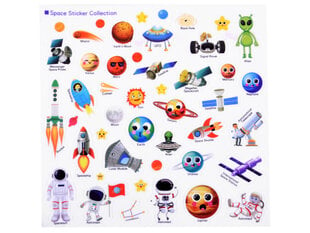 Lipdukų albumas Kosmosas kaina ir informacija | Lavinamieji žaislai | pigu.lt