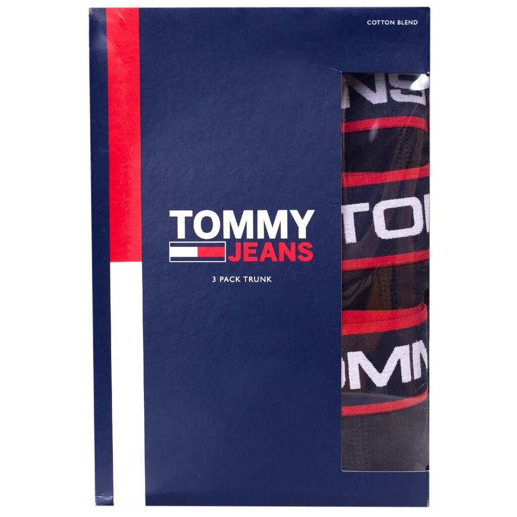 Trumpikės vyrams Tommy Hilfiger Jeans 82186, juodos, 3vnt. цена и информация | Trumpikės | pigu.lt