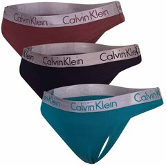 Kelnaitės moterims Calvin Klein, įvairių spalvų, 3 vnt kaina ir informacija | Kelnaitės | pigu.lt