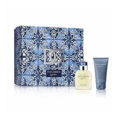 Rinkinys Dolce & Gabbana Light Blue Pour Homme vyrams: kvapusis vanduo EDP, 75 ml + balzamas po skutimosi, 50 ml kaina ir informacija | Kvepalai vyrams | pigu.lt