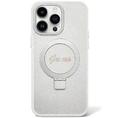 Guess IML Ring Stand Glitter MagSafe Case for iPhone 15 Plus Transparent цена и информация | Чехлы для телефонов | pigu.lt