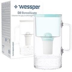 Кувшин из боросиликатного мята "Wessper AquaClassic D2" 3,3 л цена и информация | Фильтры для воды | pigu.lt