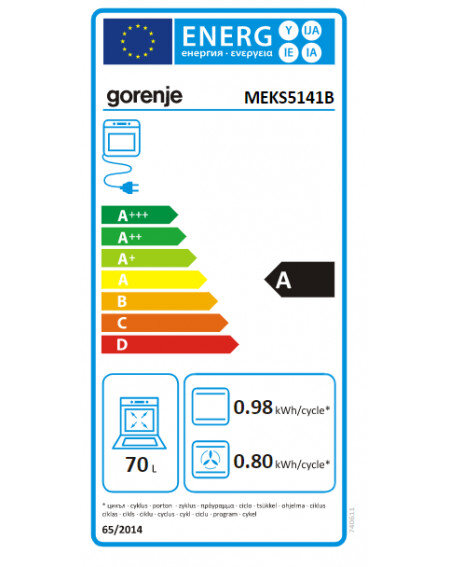 Gorenje MEKS5141B kaina ir informacija | Dujinės viryklės | pigu.lt