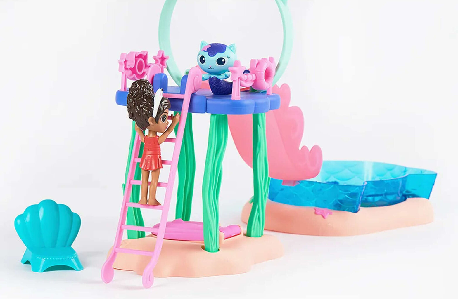 Figūrėlė su priedais Gabi the Mermaid Pool set Gabby's Dollhouse kaina ir informacija | Žaislai mergaitėms | pigu.lt