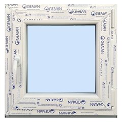 Naujas PVC langas 600 x 630 Balta/Balta kaina ir informacija | Plastikiniai langai | pigu.lt