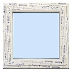 Новое окно из ПВХ 800 x 830, белое/белое цена и информация | Пластиковые окна | pigu.lt