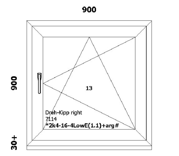 Naujas PVC langas 900 x 930 Balta/Balta kaina ir informacija | Plastikiniai langai | pigu.lt