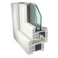 Naujas PVC langas 1100 x 1130 Balta/Balta цена и информация | Plastikiniai langai | pigu.lt