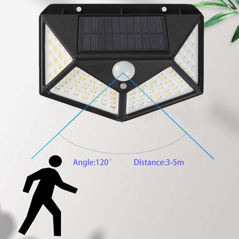 Lauko šviestuvas su judesio jutikliu ir saulės baterija Livman Si100 kaina ir informacija | Lauko šviestuvai | pigu.lt