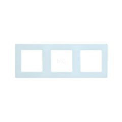 Белая стеклянная тройная рамка для умной розетки S1W SmartWise цена и информация | Выключатели, розетки | pigu.lt