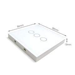 1-кнопочныйовый беспроводной RF настенный сенсорный выключатель SmartWise T1R1W (R2) (белый) цена и информация | Выключатели, розетки | pigu.lt
