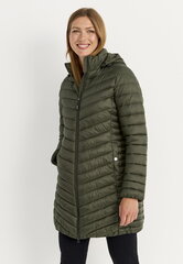 Куртка женская удлиненная Cellbes FRIDA, темно-зеленый цвет цена и информация | Женские куртки | pigu.lt