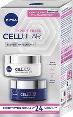 Dieninis ir naktinis kremas Nivea Hyaluron Cellular Filler, 2 vnt. цена и информация | Кремы для лица | pigu.lt