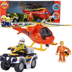 Ugniagesys Samas Sraigtasparnis Wallaby ir policijos keturratis su figūrėlėmis kaina ir informacija | Žaislai berniukams | pigu.lt