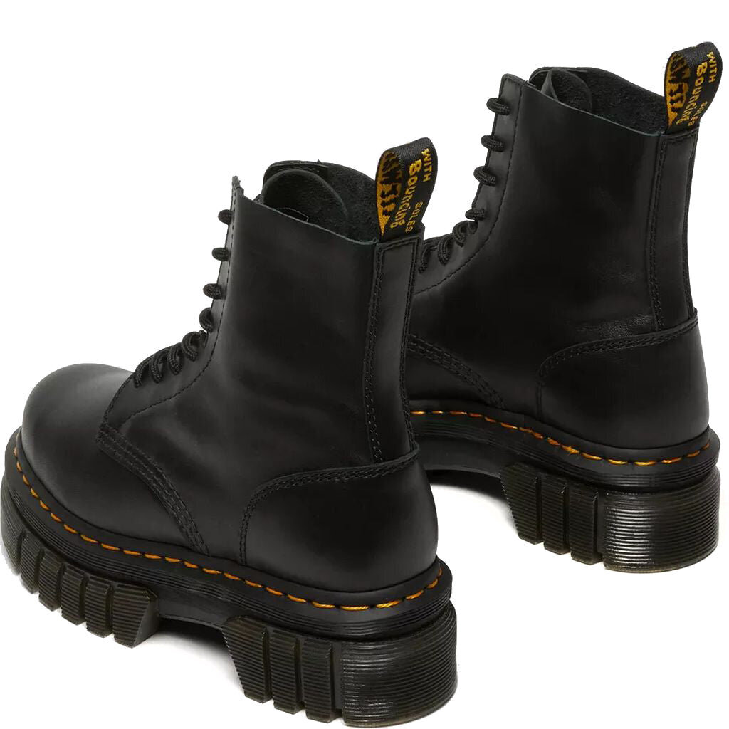 Aulinukai moterims Dr. Martens, juodi kaina ir informacija | Aulinukai, ilgaauliai batai moterims | pigu.lt