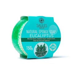 Мыло-губка, Saules Fabrika Eucalyptus 150г. цена и информация | Инвентарь для уборки и принадлежности | pigu.lt