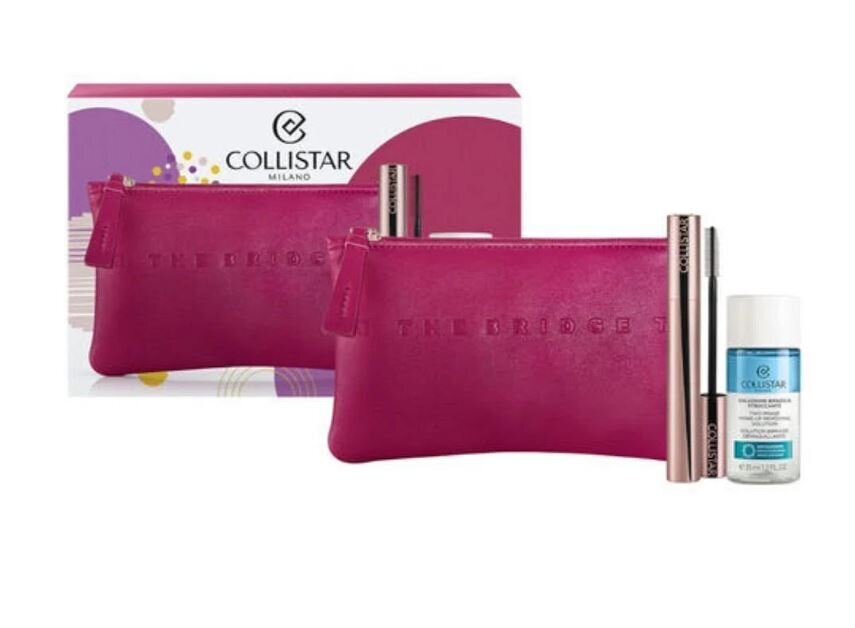 Kosmetikos rinkinys Collistar: tušas + valiklis, 35 ml + kosmetinė цена и информация | Akių šešėliai, pieštukai, blakstienų tušai, serumai | pigu.lt