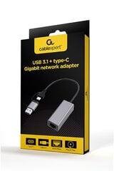 Gembird A-USB3AC-LAN-01 цена и информация | Адаптеры, USB-разветвители | pigu.lt