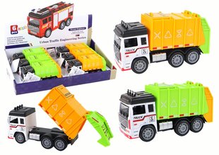 Žaislinis šiukšliavežės automobilis Lean Toys, 13x7x5 cm, 1 vnt цена и информация | Игрушки для мальчиков | pigu.lt