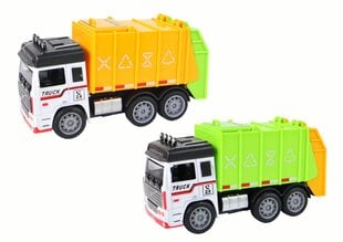 Žaislinis šiukšliavežės automobilis Lean Toys, 13x7x5 cm, 1 vnt цена и информация | Игрушки для мальчиков | pigu.lt