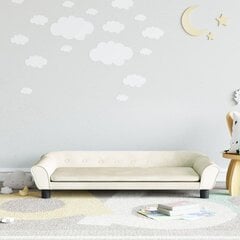 Vaikiška sofa vidaXL, 100x50x26 cm, smėlio spalvos цена и информация | Диваны | pigu.lt