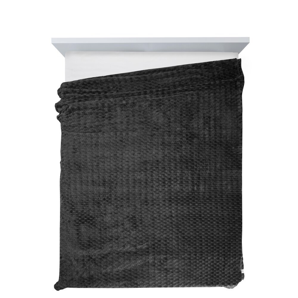 Eurocurtains lovatiesė, 70x160 cm, juoda цена и информация | Lovatiesės ir pledai | pigu.lt