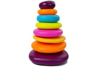 Piramidė iš spalvotų žiedų kaina ir informacija | Lavinamieji žaislai | pigu.lt