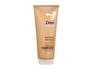 Savaiminio įdegio kremas Dove Summer Revived Lotion Light to Medium, 200 ml цена и информация | Кремы для автозагара | pigu.lt