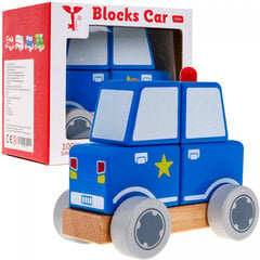 Деревянная полицейская машина цена и информация | Развивающие игрушки | pigu.lt