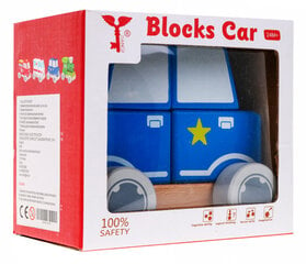 Деревянная полицейская машина цена и информация | Развивающие игрушки | pigu.lt