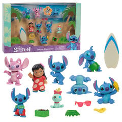 Figūrėlių rinkinys Disney Stitch Collectable figurines deluxe, 13 vnt. цена и информация | Игрушки для мальчиков | pigu.lt