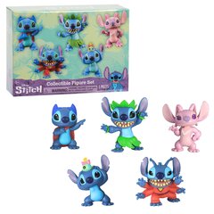 Figūrėlių rinkinys Disney Stitch Collectable figurines set, 5 vnt. цена и информация | Игрушки для мальчиков | pigu.lt