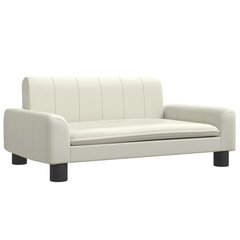 Vaikiška sofa vidaXL, 70x45x30 cm, smėlio spalvos kaina ir informacija | Sofos | pigu.lt