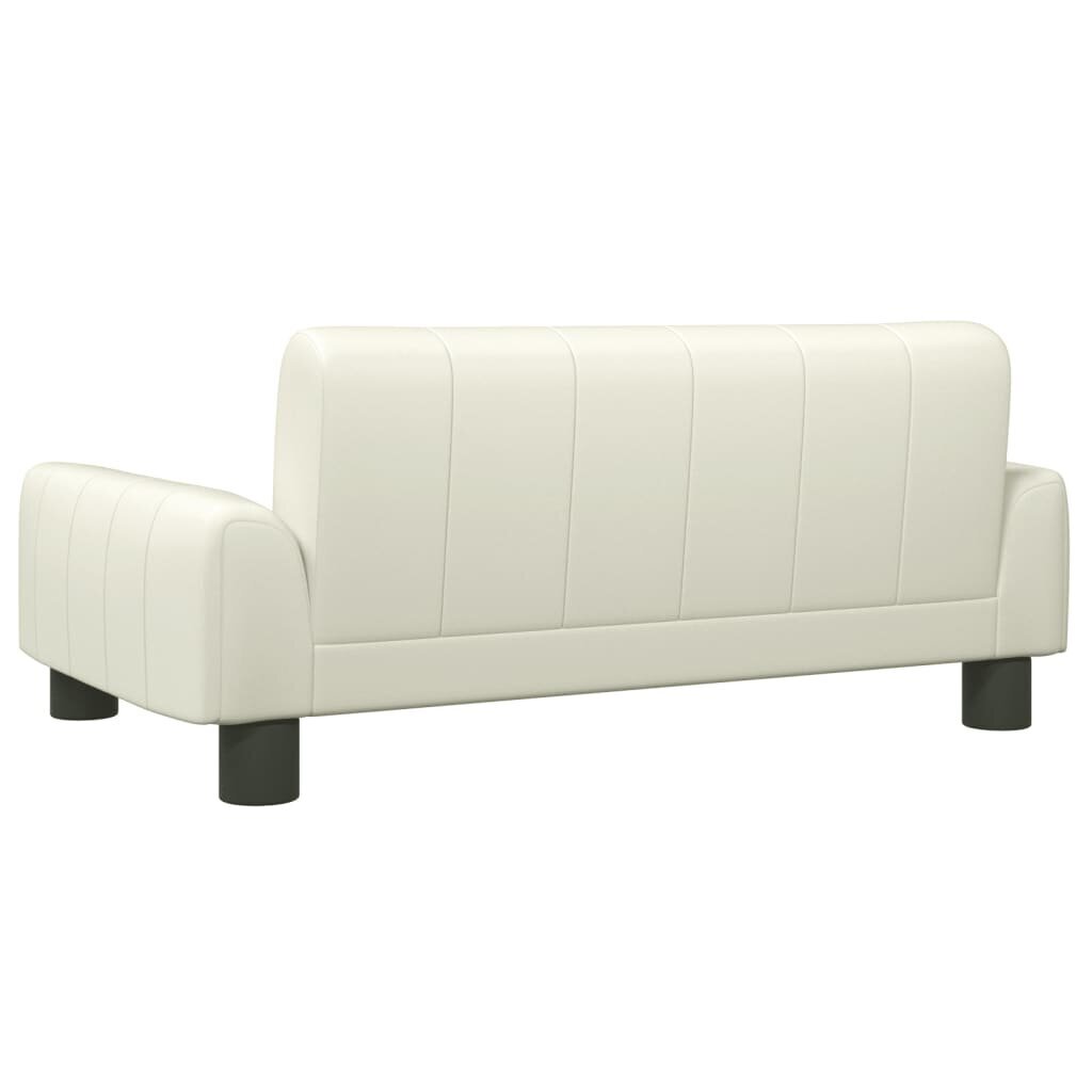 Vaikiška sofa vidaXL, 70x45x30 cm, smėlio spalvos kaina ir informacija | Sofos | pigu.lt