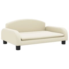 Vaikiška sofa vidaXL, 70x45x30 cm, smėlio spalvos kaina ir informacija | Sofos | pigu.lt