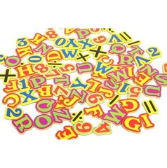 Magnetinė mokomoji piešimo lenta su priedais, 84 magnetukai цена и информация | Развивающие игрушки | pigu.lt