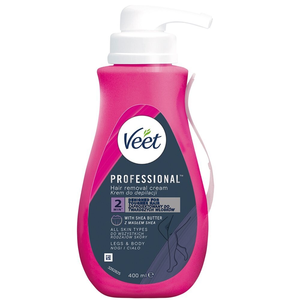 Plaukų šalinimo kremas Veet Professional, 400 ml цена и информация | Depiliacijos priemonės | pigu.lt