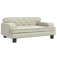 Vaikiška sofa vidaXL, 70x45x30 cm, smėlio spalvos kaina ir informacija | Sofos | pigu.lt