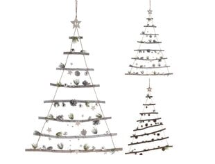 Рождественская декорация Подвесная елка цена и информация | Рождественское украшение CA1031, 10 см | pigu.lt