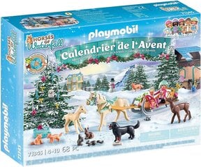 71345 PLAYMOBIL® Advento kalendorius Arklių pasivažinėjimas, 68 d. kaina ir informacija | Konstruktoriai ir kaladėlės | pigu.lt