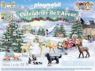 71345 PLAYMOBIL® Advento kalendorius Arklių pasivažinėjimas, 68 d. kaina ir informacija | Konstruktoriai ir kaladėlės | pigu.lt