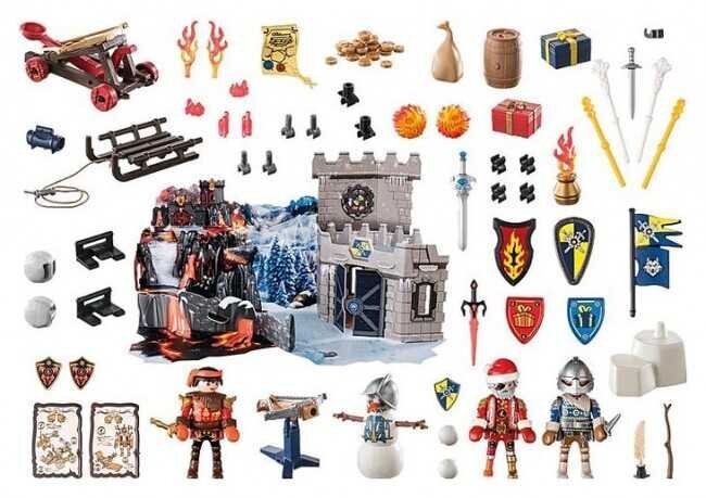 71346 PLAYMOBIL® Advento kalendorius Sniego mūšis, 127 d. kaina ir informacija | Konstruktoriai ir kaladėlės | pigu.lt