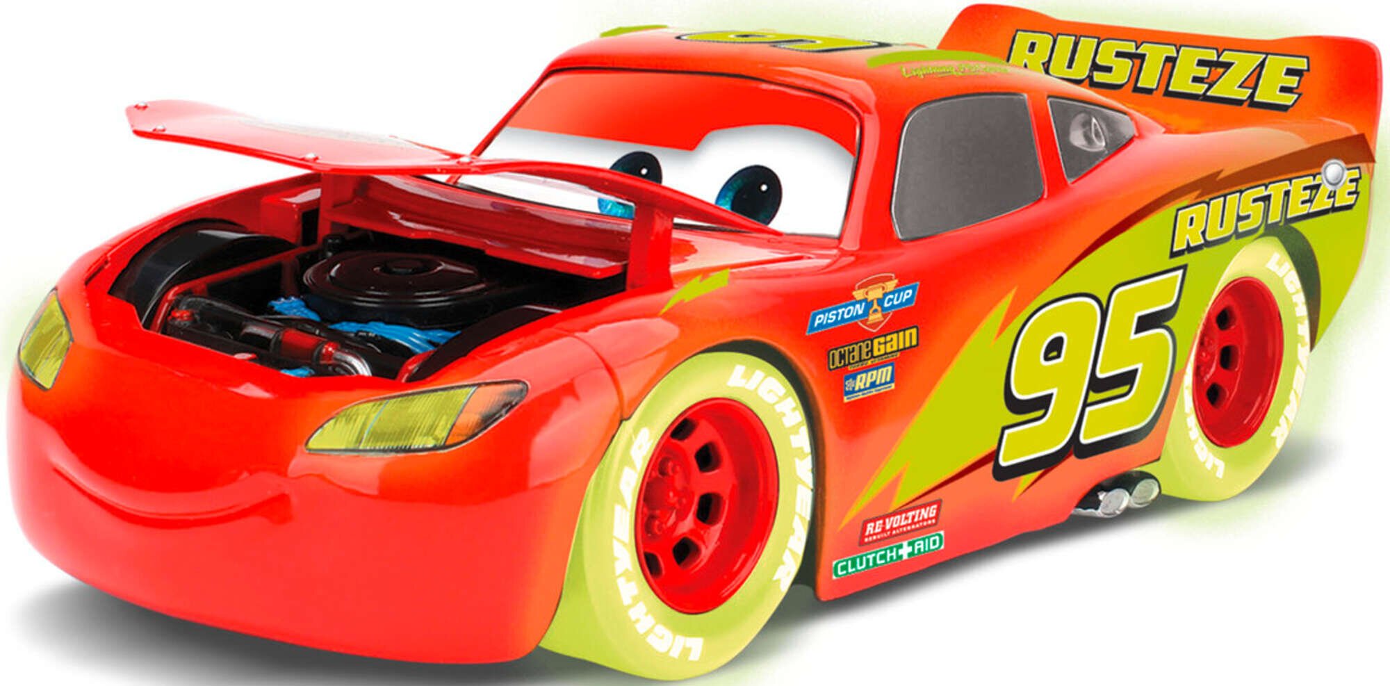 Tamsoje šviečiantis automobilis Jada Žaibas McQueenas kaina ir informacija | Žaislai berniukams | pigu.lt
