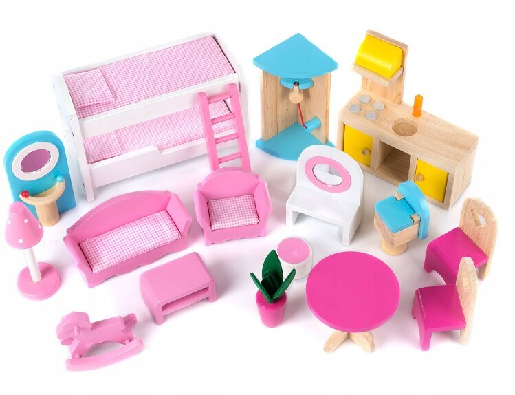 Lėlių namelis Belsi, 90 cm kaina ir informacija | Žaislai mergaitėms | pigu.lt