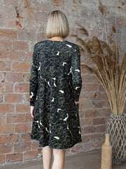 Платье из велюра свободного силуэта Lega SKZ157, черный/золотой цена и информация | Платья | pigu.lt