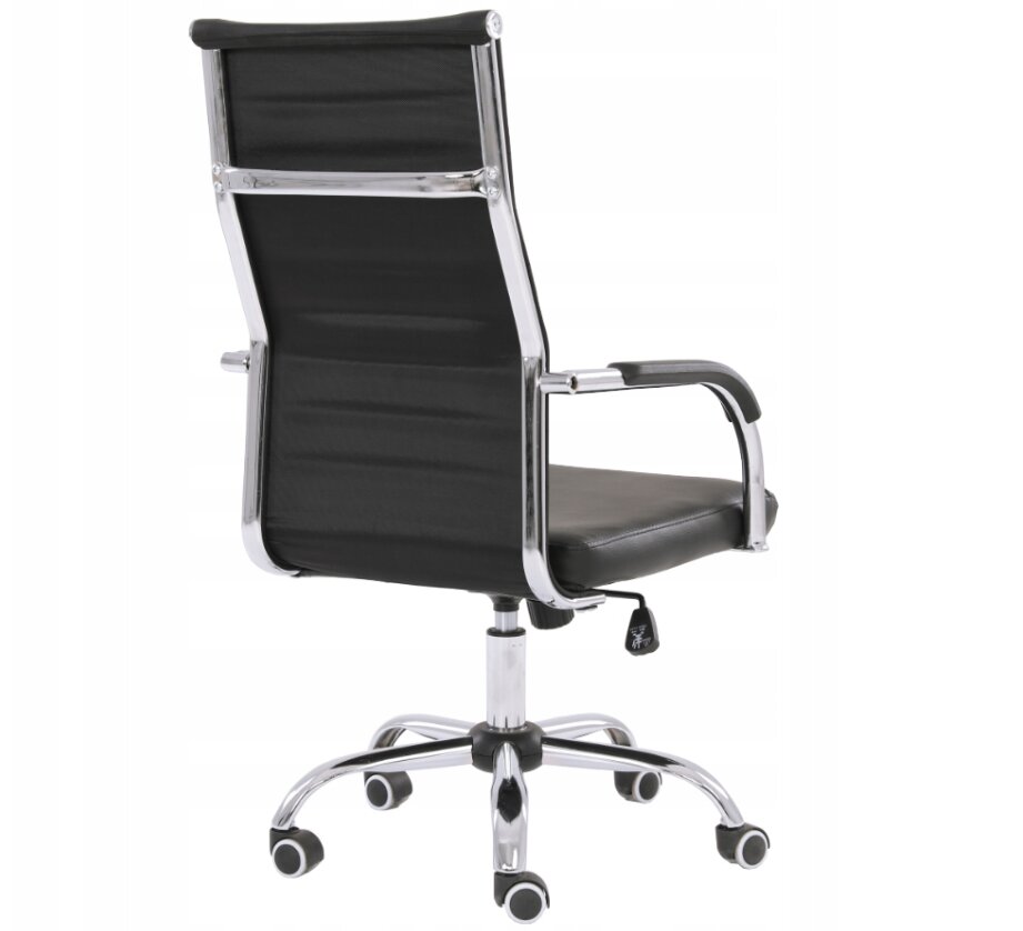 Pasukama biuro kėdė, Kraken, ekologiška oda, juoda kaina ir informacija | Biuro kėdės | pigu.lt