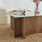 Kavos staliukas Asir, 105x30x65 cm, rudas kaina ir informacija | Kavos staliukai | pigu.lt
