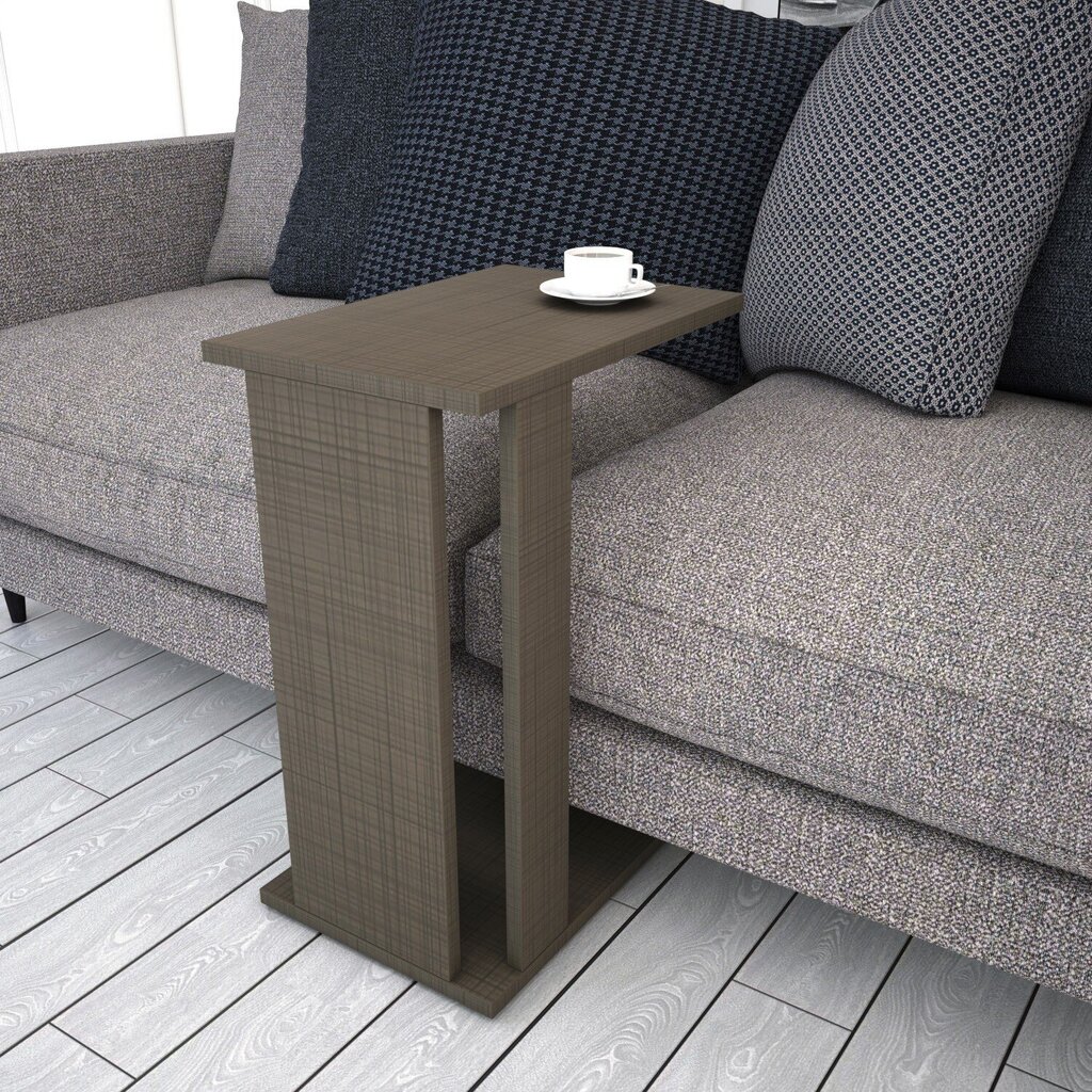 Šoninis staliukas Asir, 30x61x43 cm, rudas kaina ir informacija | Kavos staliukai | pigu.lt